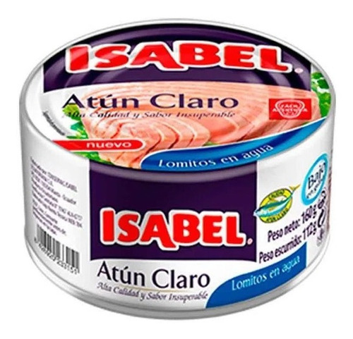 Atún Isabel Dúo Agua 160gr - g a $81