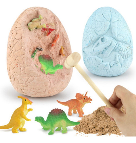 Juego Para Niños Huevo Jumbo Kit Para Excavar Dinosaurios