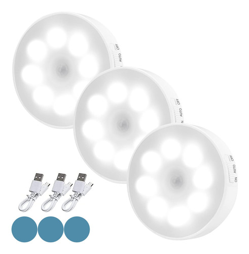 Luces Con Sensor De Movimiento Luz Nocturna Led Recargable I