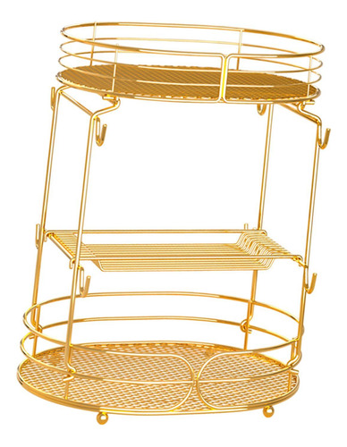 Soporte Para Cápsulas De Café, Cesta De Almacenamiento Oro
