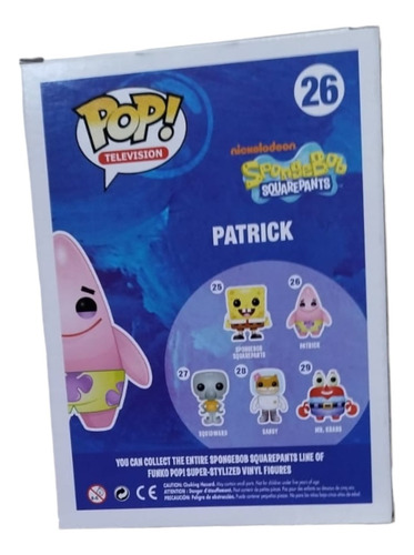 Funko Pop Patrick Star 26 Patricio Estrella Bob Esponja