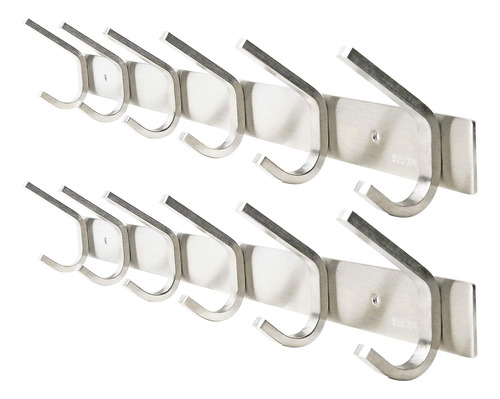 Webi 2 Packs, Perchero De Pared De Acero Inoxidable 304 Resi