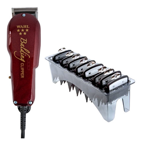 Combo Wahl Balding Profesional Y Juego De 8 Peines Premium Color Tinta
