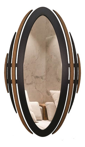 Espelho Decorativo Moldura Corpo Inteiro Ferrara 78x131 Cor da moldura Preto