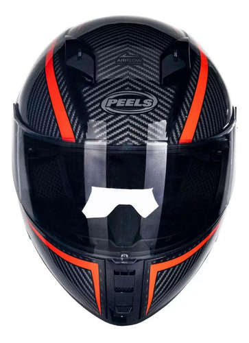 Casco Moto Integral Peels Icon Carbon Visor Simple