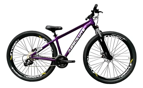Bicicleta Absolute Nero 5 21v Roxo Tam 15 Grau Freeride