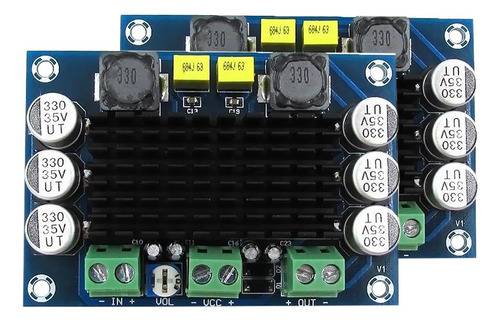 2x Dc 12v-26v Tpa3116 Canal De Amplificador De Potencia