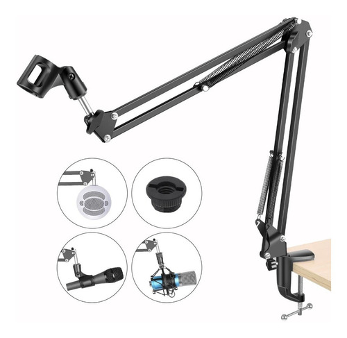 Imagen 9 de 10 de Soporte Micrófono Brazo Elefir Estudio Profesional 1 Metro