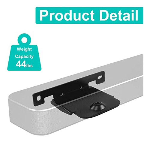 Soporte Pared LG Soundbar Sp9ya Sp8ya - Fácil Instalación