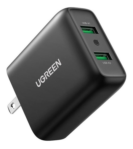 Cargador Ugreen Dual Carga Rápida 36w De Pared 2 Puertos Usb