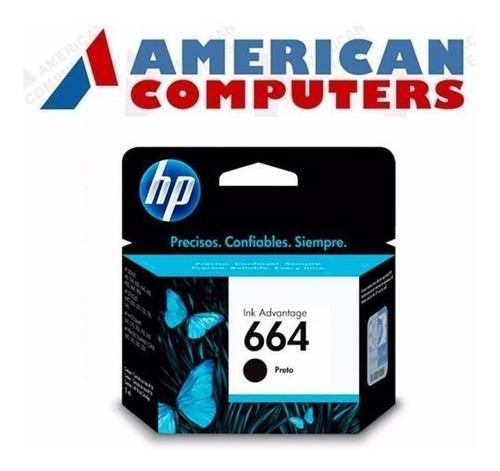 Cartucho Hp 664 Original Negro O Color American Computers