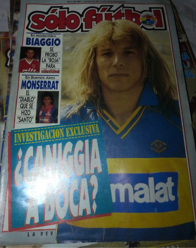 Revista Solo Futbol Canigia A Boca 1993