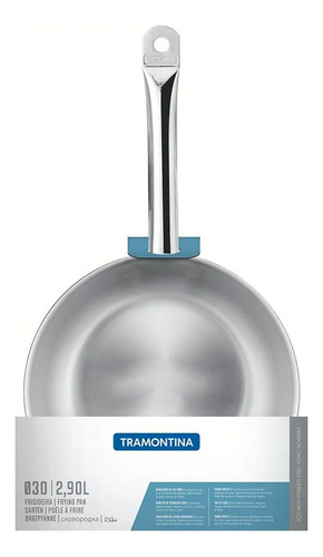 Sarten Acero Inox 30 Cm - 2.9 L Tramontina Professional Plateado