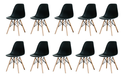 Silla Eames Moderna 10pz Minimalista Para Interior/exterior