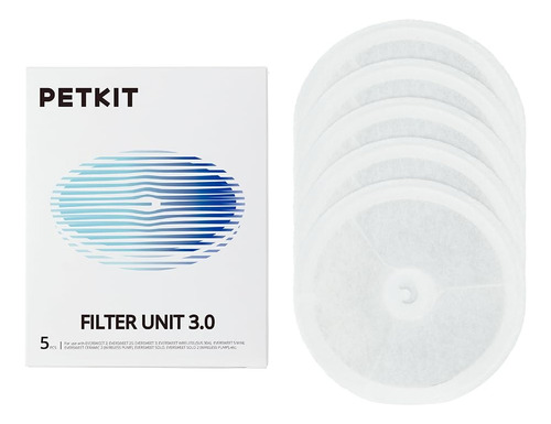 Set De 5 Filtros Petkit Para Fuente Eversweet