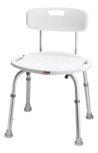 Carex Silla De Bano Y Silla De Ducha Con Respaldo, Asiento D