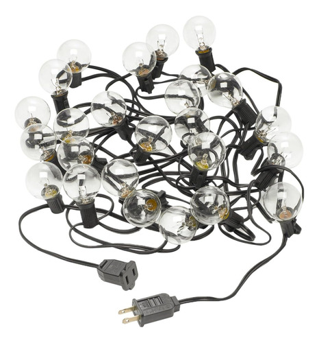 Luces Esfericas Transparentes Radiance. Mide 25 Pies  Cable