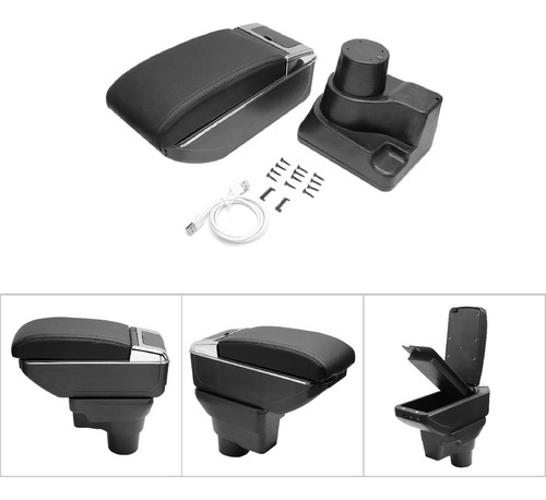 * Portavasos Con Reposabrazos Negro For Kia Rio