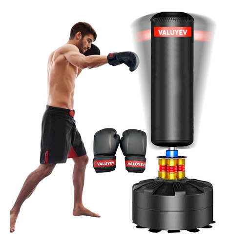 Valuyev Costal Box Base Fija Mma Artes Marciales Con Guantes