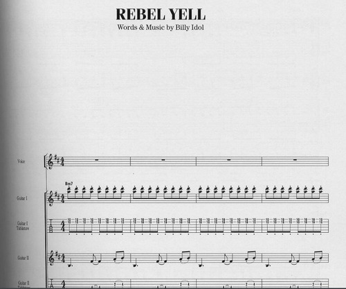 The 80´s Rock Score * 6 Partituras Tablaturas Banda Completa