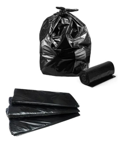 Bolsas De Basura Negra Calibre 14 (40 Kg)