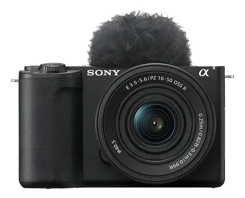 Câmera Sony Zv-e10 Ii Mirrorless 4k Com Lente 16-50mm Oss Ii Preto