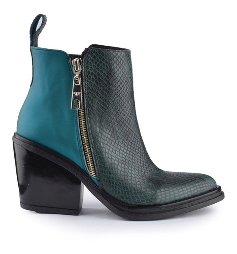 Imagen 1 de 7 de Botinetas Botitas Botas De Mujer De Cuero Kioto - Ferraro