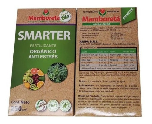 Imagen 3 de 10 de Mamboretá Smarter 250ml Anti Stress Orgánico Cogoshop Grow