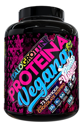 Imagen 1 de 4 de Proteina Vegana - 70 Servicios - Chocolate S. - 2.3 Kg