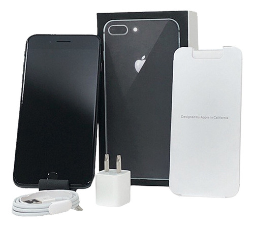 Iphone 8 Plus 64gb Gris Espacial Caja Y Accesorio Bateria Gris Espacial (Reacondicionado)