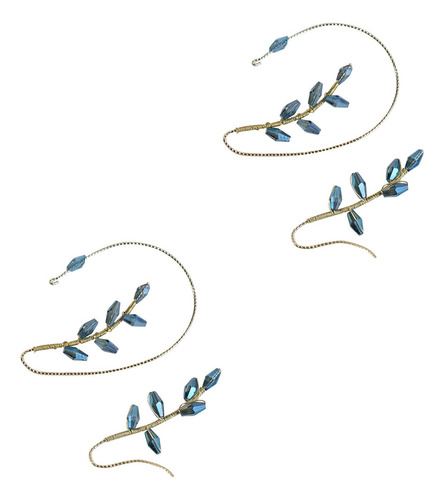 C Earrings A538 Juego De Aretes Perforados Y Clip Con Retr