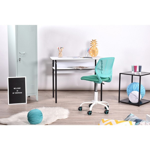 Silla De Oficina Altura Ajustable Carnation Turquesa
