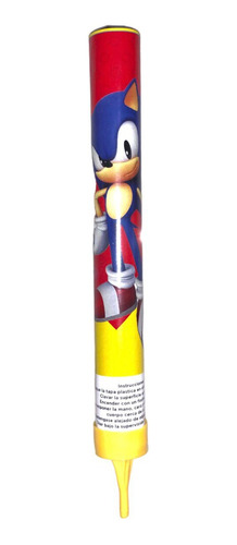 Vela Explosiva De 14 Cm Con Tema De Sonic