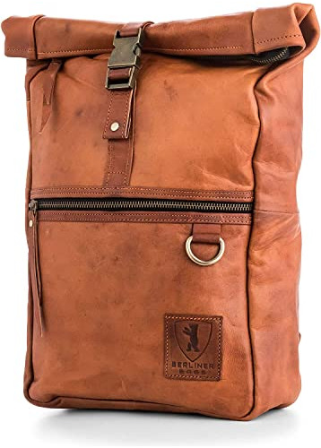 Bolso Morral Mochila De Cuero Vintage Utrecht M, Kfp3x