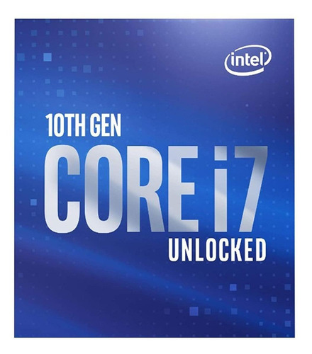 Imagen 2 de 3 de Procesador gamer Intel Core i7-10700K BX8070110700K de 8 núcleos y 5.1GHz de frecuencia con gráfica integrada