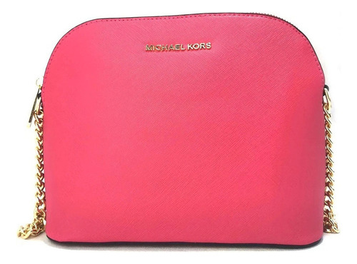 Michael Kors Saffiano Effect Mujer Bolso De Hombro Color Rose red