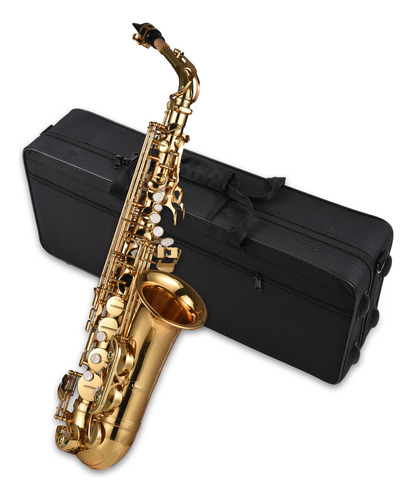 Saxofón Alto Eb De Latón Lacado 