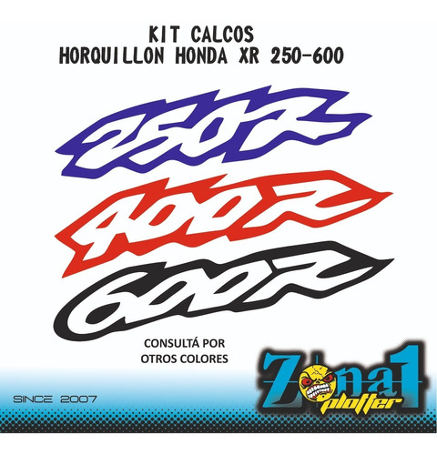 Kit Calcos Horquillon Honda Xr 250-400-600