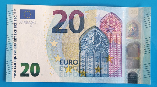 Antiguo Billete 20 Euro 2014, Coleccion, Segunda Emisión.