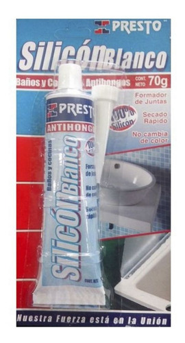 Silicón 100% Blanco 70gr 3pzs