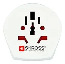 Skross World To Usa Country Travel Adaptor, White