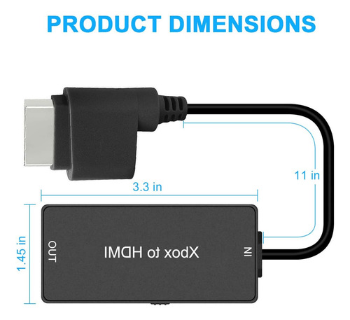 Adaptador Convertidor Y.d.f De Xbox 360 A Hdmi, 720p / 10...