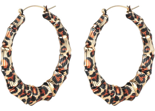 Voyomi Pendientes De Aro De Leopardo Para Mujer ' Pendientes