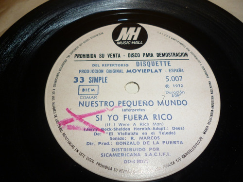 Lp Vinilo - Simple - Nuestro Pequeño Mundo -si Yo Fuera Rico