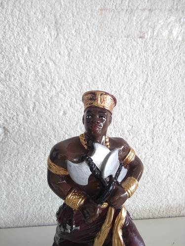 Escultura Xango Orixá Africano Imagem Do Candomblé Estatua