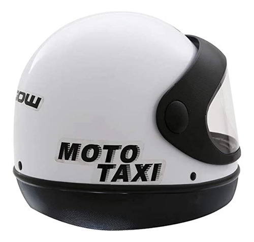 Capacete Gow Interlagos Moto Taxi Branco