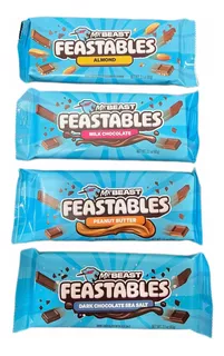 Mr Beast Chocolate (4 Barras Pack) Nueva Edición Feastables