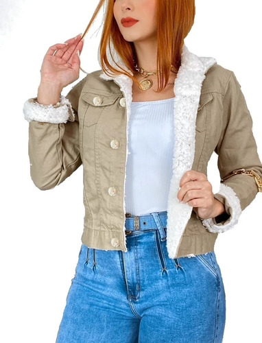 Breeze visit barely Jaqueta Casaco Jeans Feminina Curta Gola Peluciada Perfeita | Parcelamento sem juros Breeze visit barely Jaqueta Casaco Jeans Feminina Curta Gola Peluciada Perfeita | Parcelamento sem juros