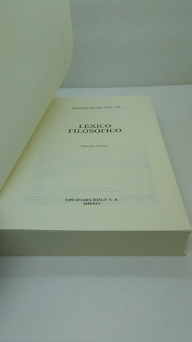 Lexico Filosofico. Millan-puelles, Antonio.