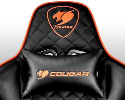 Imagen 7 de 8 de Silla Gamer Cougar Armor One Negro/naranja 120kg, Reclinable